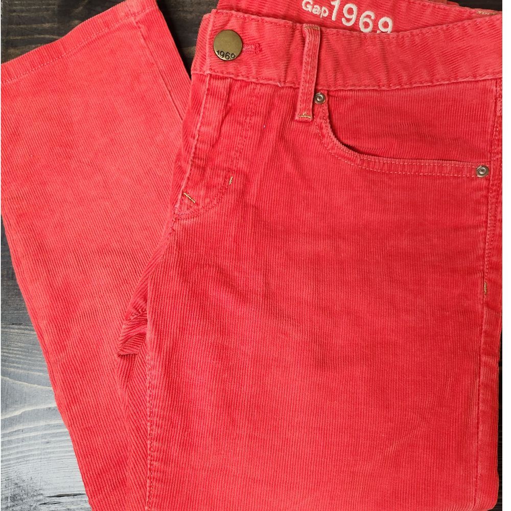 GAP 1969 Killer Tomato Always Skinny Corduroy Pants - 27/4